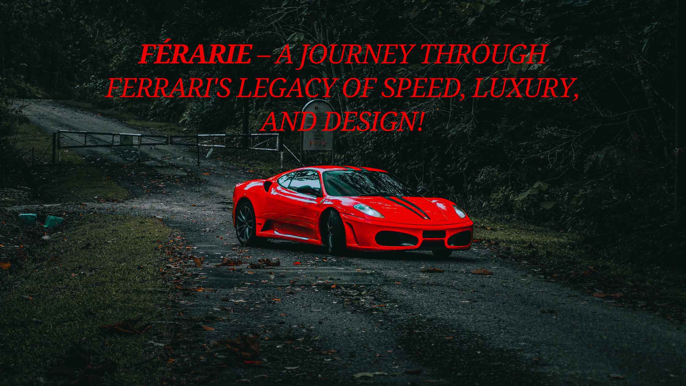 Férarie – A Journey Through Ferrari’s Legacy Of Speed, Luxury, And Design!